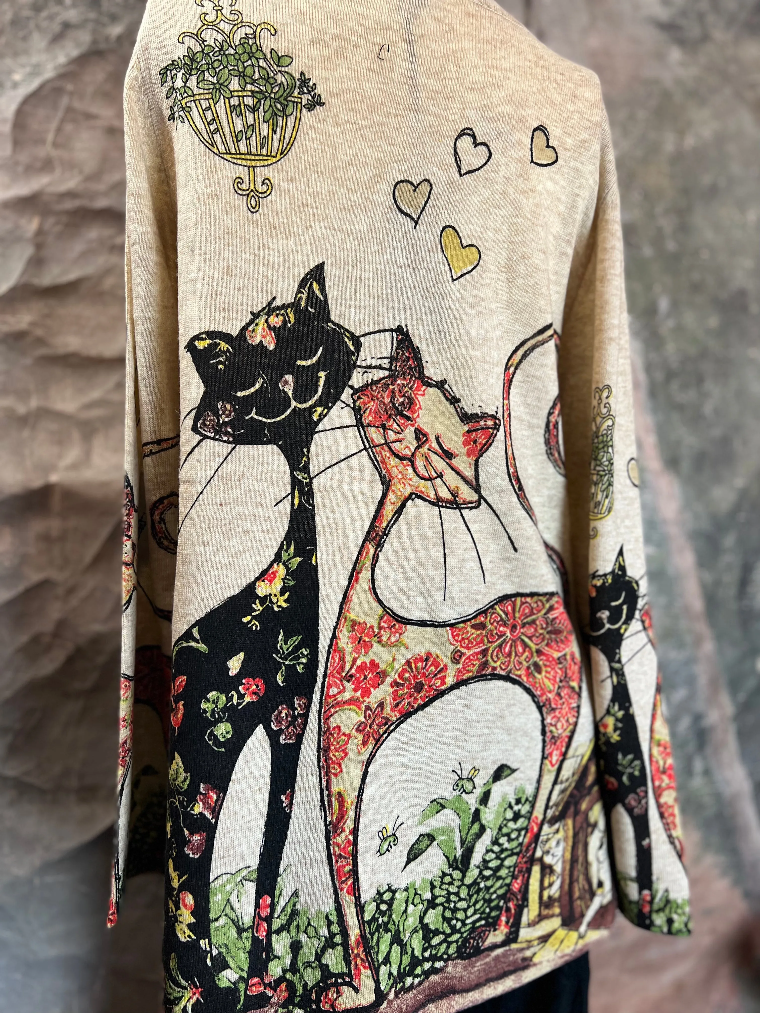 22721 Shana Basic Sweater-Cats