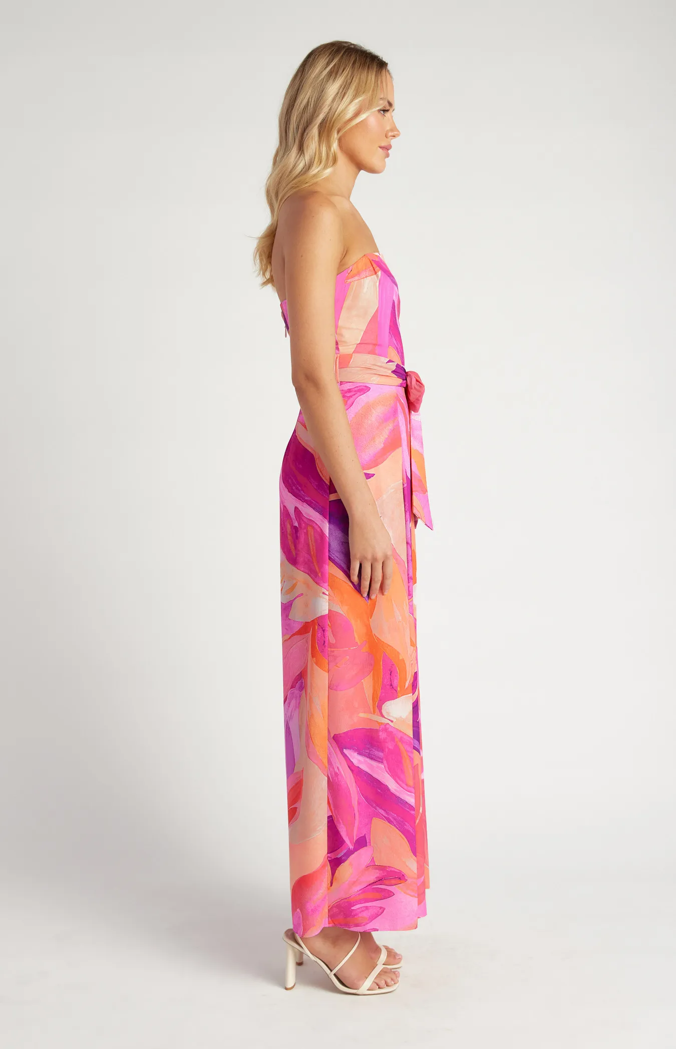 Abstract Print Split Leg Jumpsuit (SSJP7-32A)