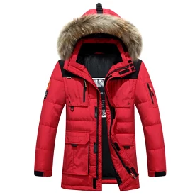 AshoreShop Mens Parka Thick and Windproof Warm Down Jacket