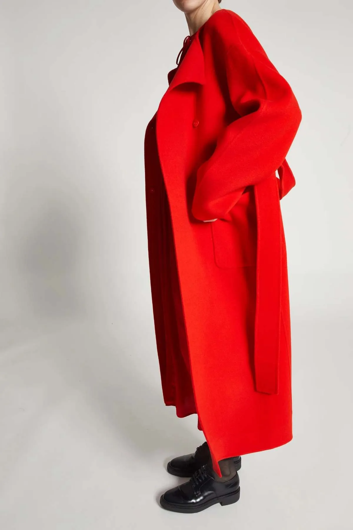 Aspen Wool Coat - Poppy Red