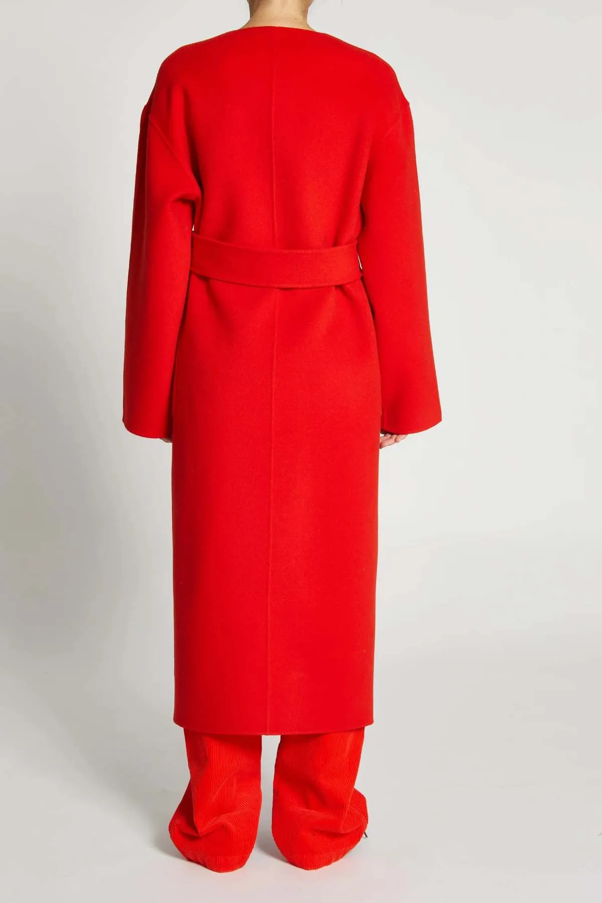 Aspen Wool Coat - Poppy Red