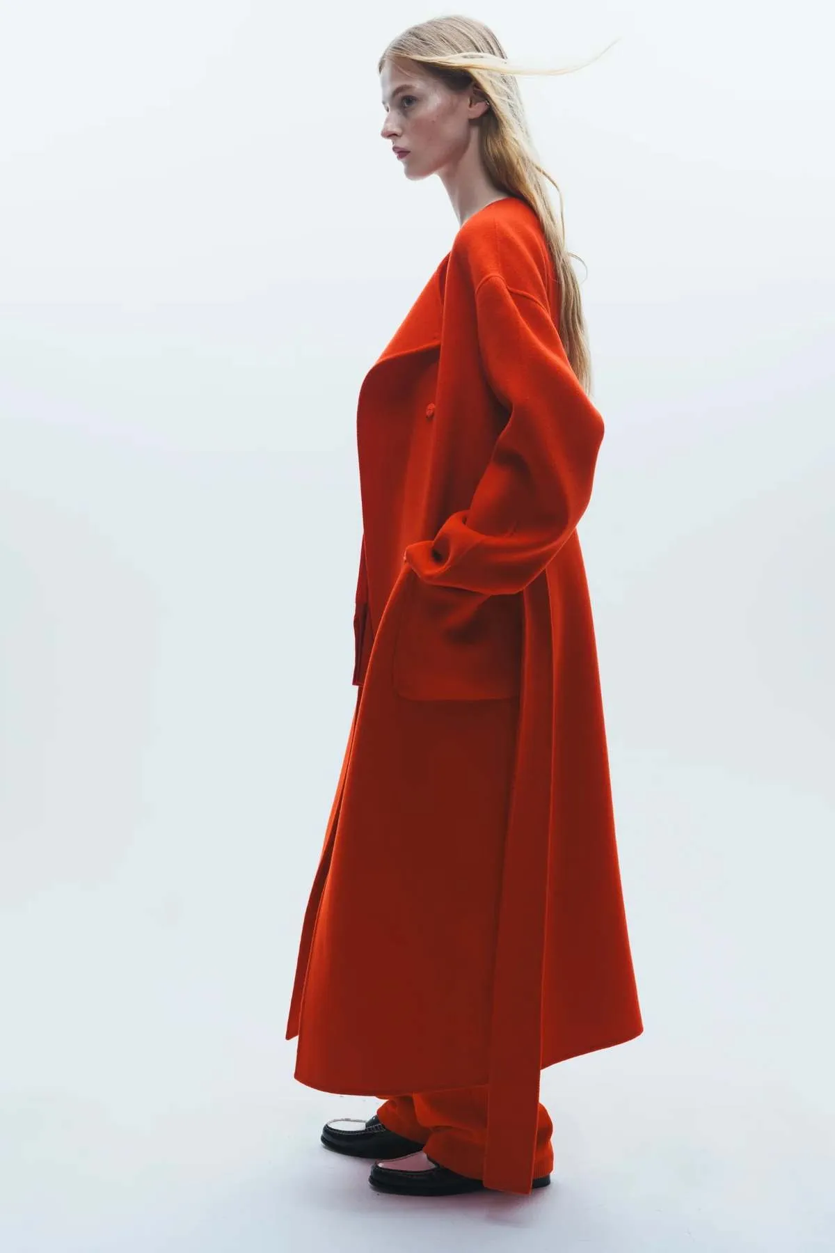 Aspen Wool Coat - Poppy Red