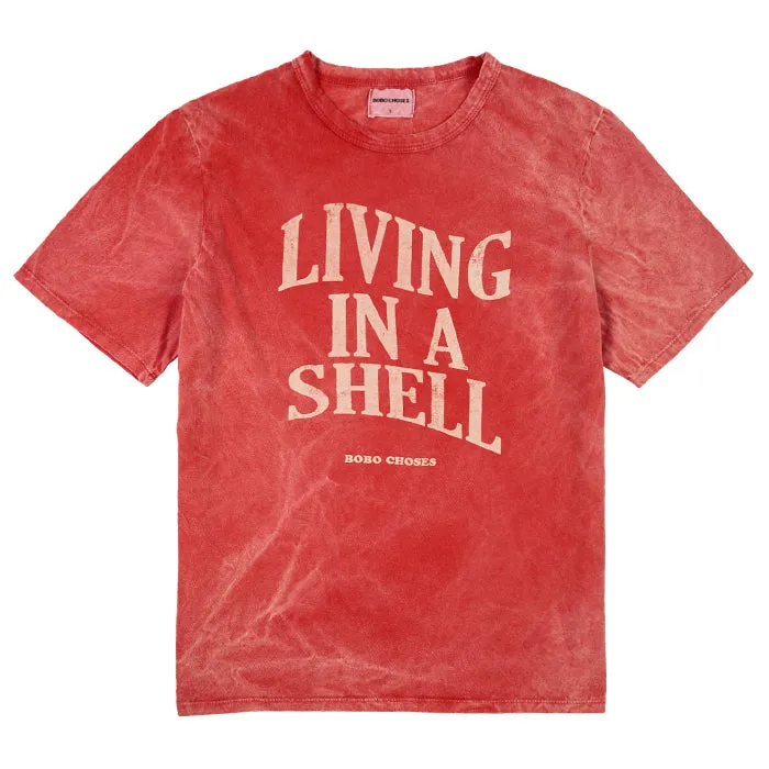 Bobo Choses Woman Living in a Shell T-shirt Red