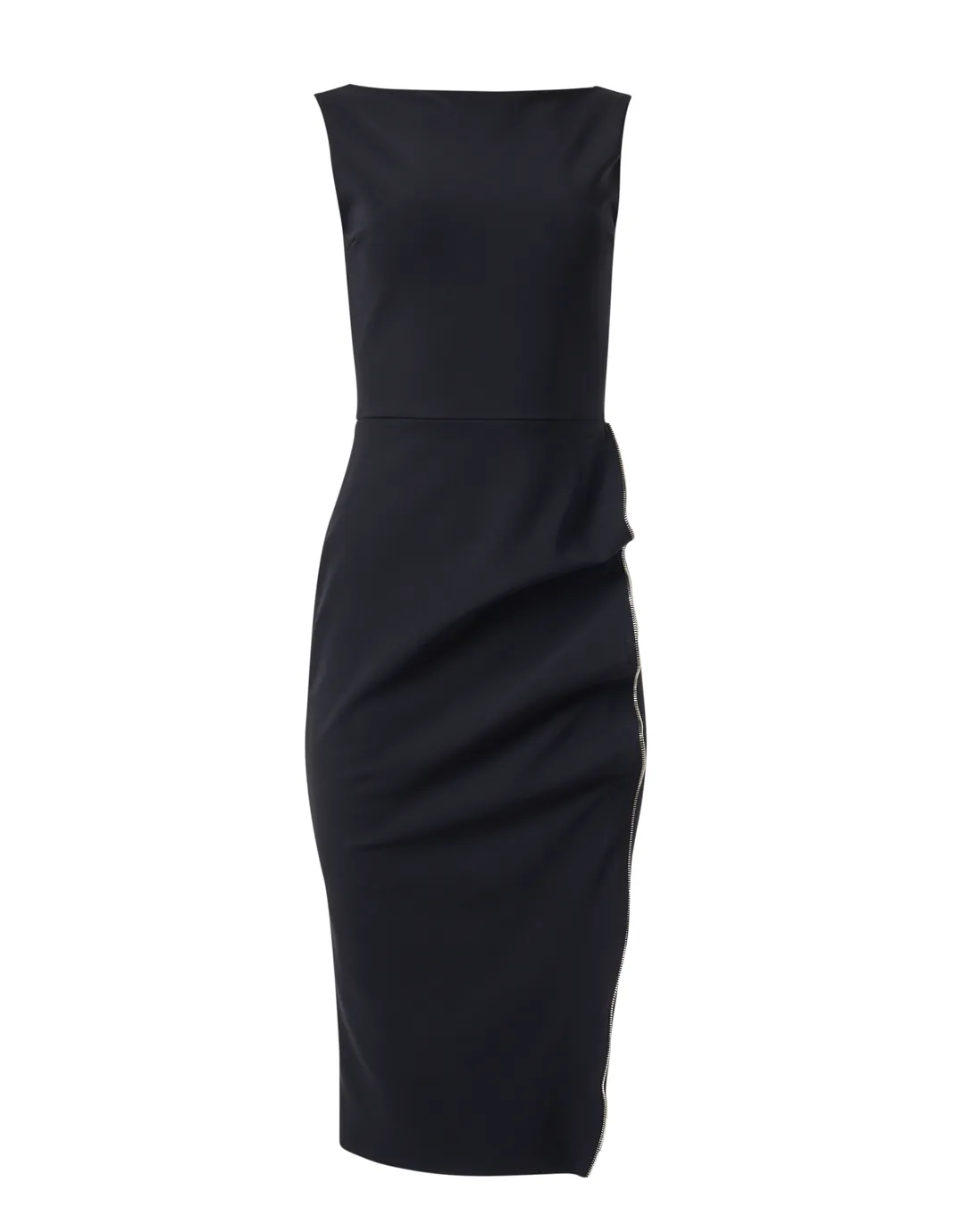 Branka Black Zipper Dress