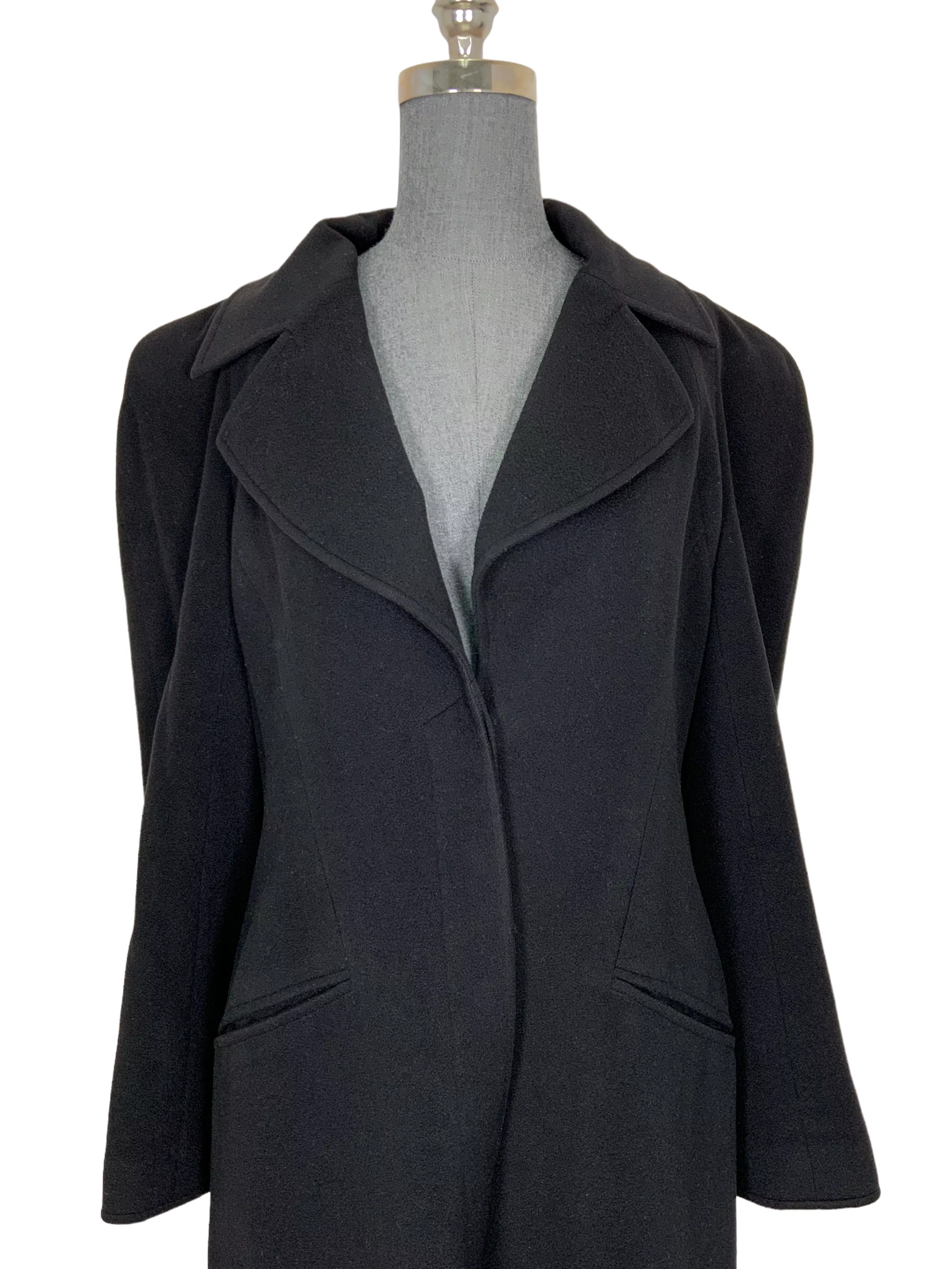 CHANEL Vintage Cashmere Long Coat Size L