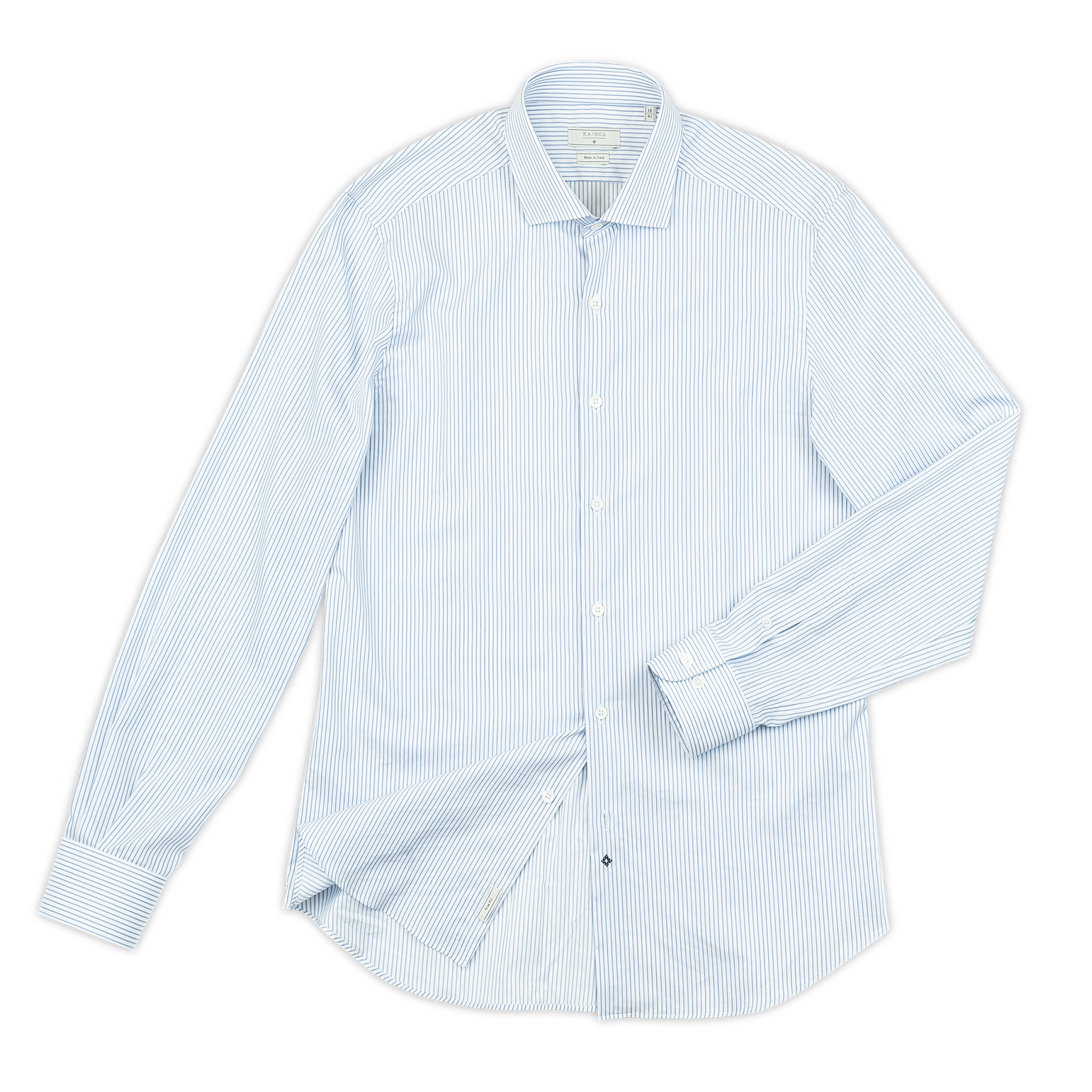 Clamenc long-sleeved shirt in stripe piquet