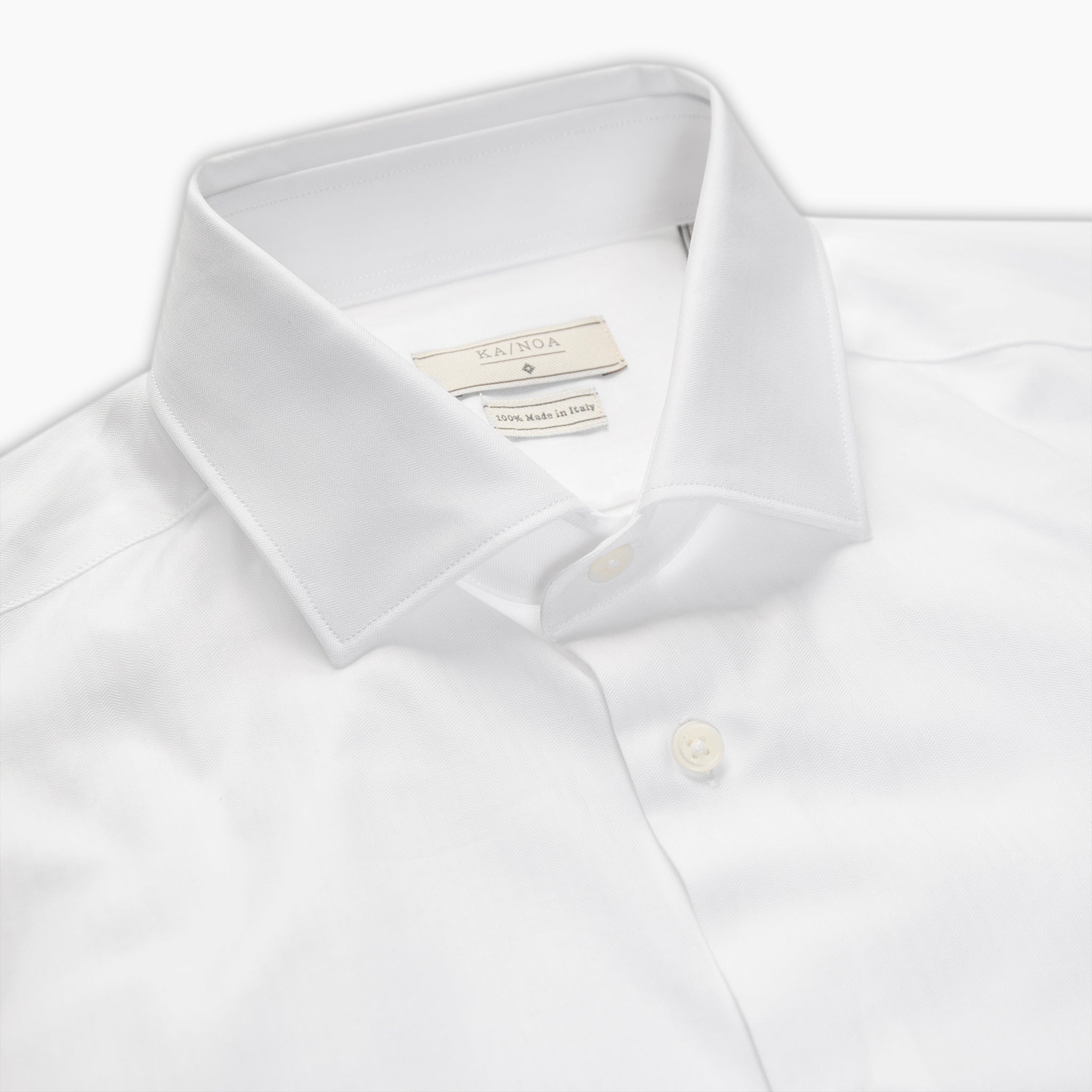 Clamenc shirt in Elegant Herringbone Cotton