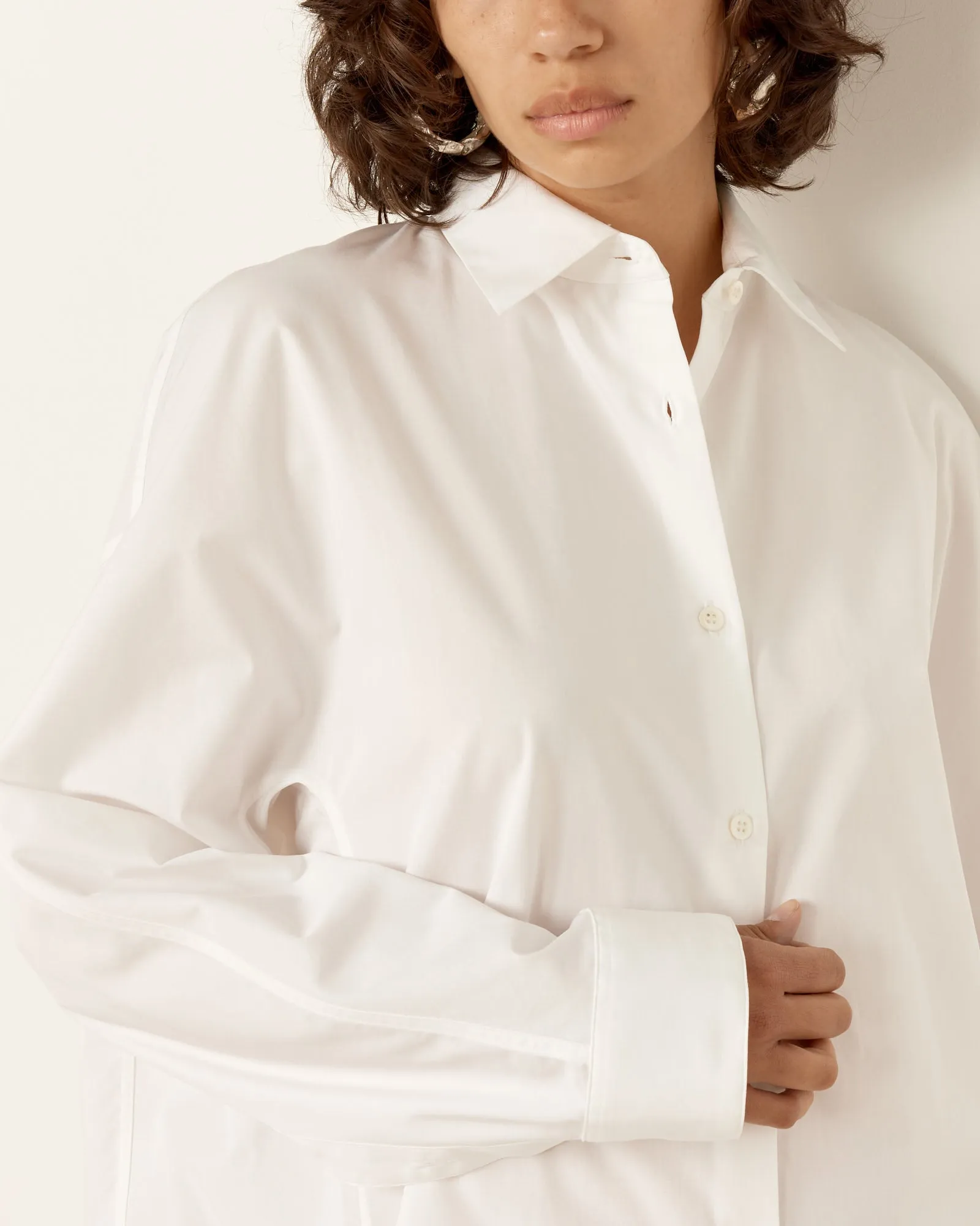 Cocoon Shirt in White