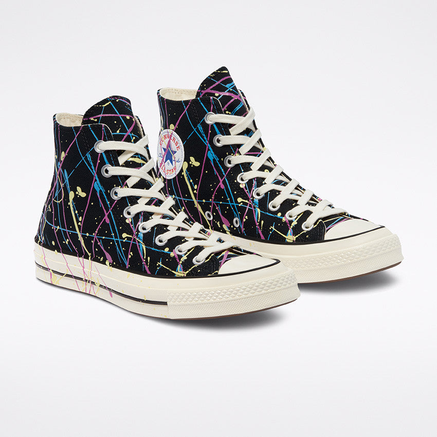 Converse - Archive Paint Splatter Chuck 70 High Top Black/Hyper Magenta 170801C