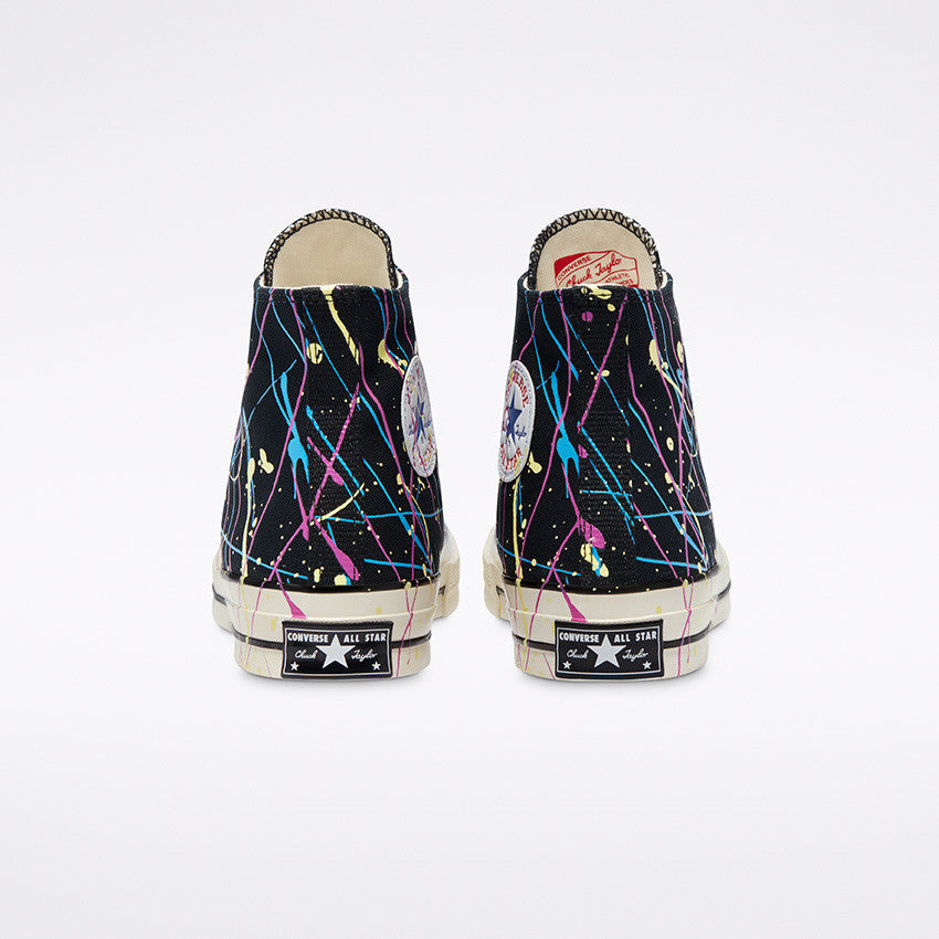 Converse - Archive Paint Splatter Chuck 70 High Top Black/Hyper Magenta 170801C