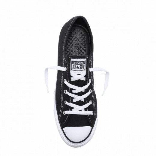 CONVERSE WOMEN'S CHUCK TAYLOR ALL STAR DAINTY CANVAS LOW TOP BLACK SHOE