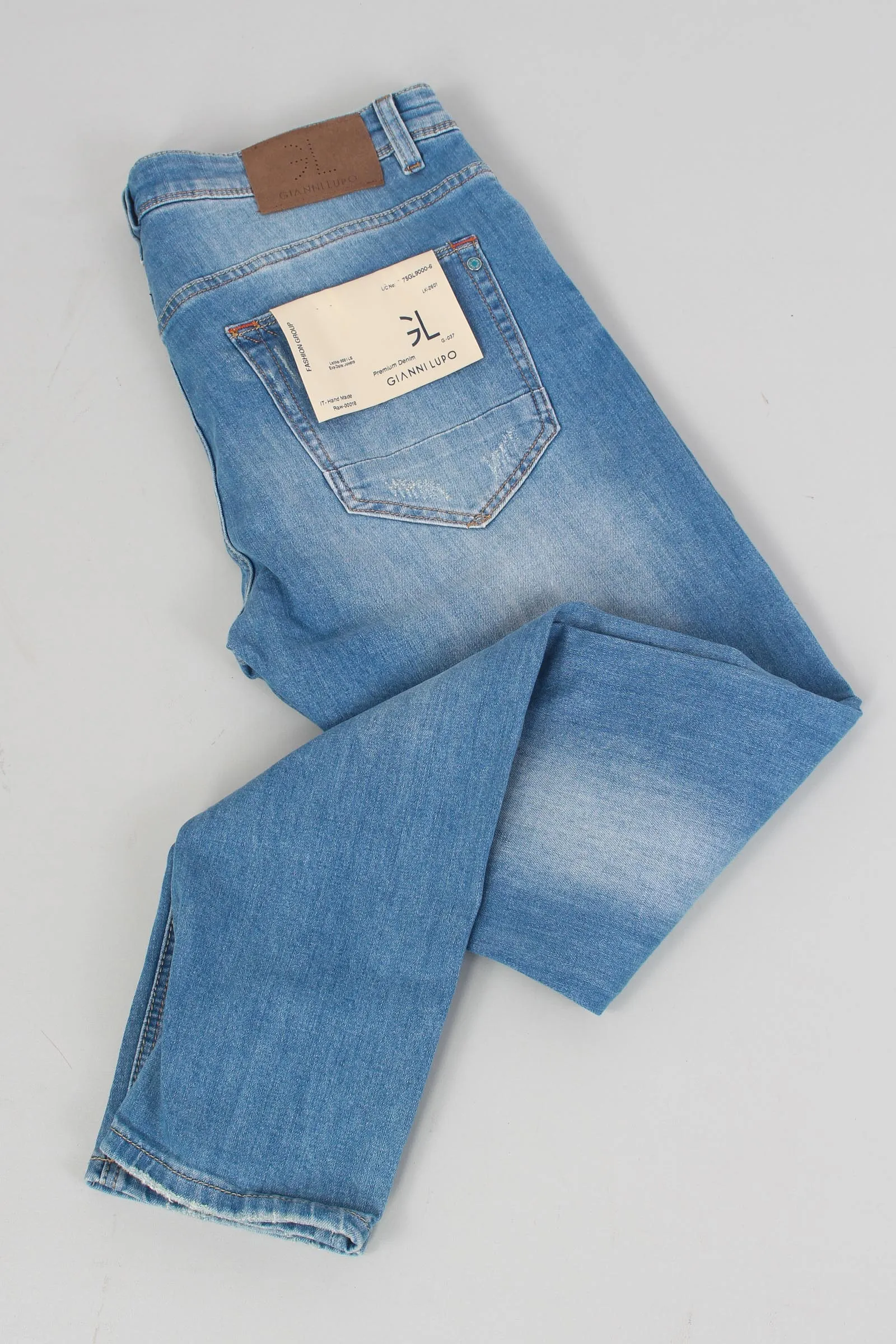 Denim Regular Micro Rotture Jeans