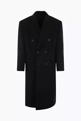 double-breasted wool coat