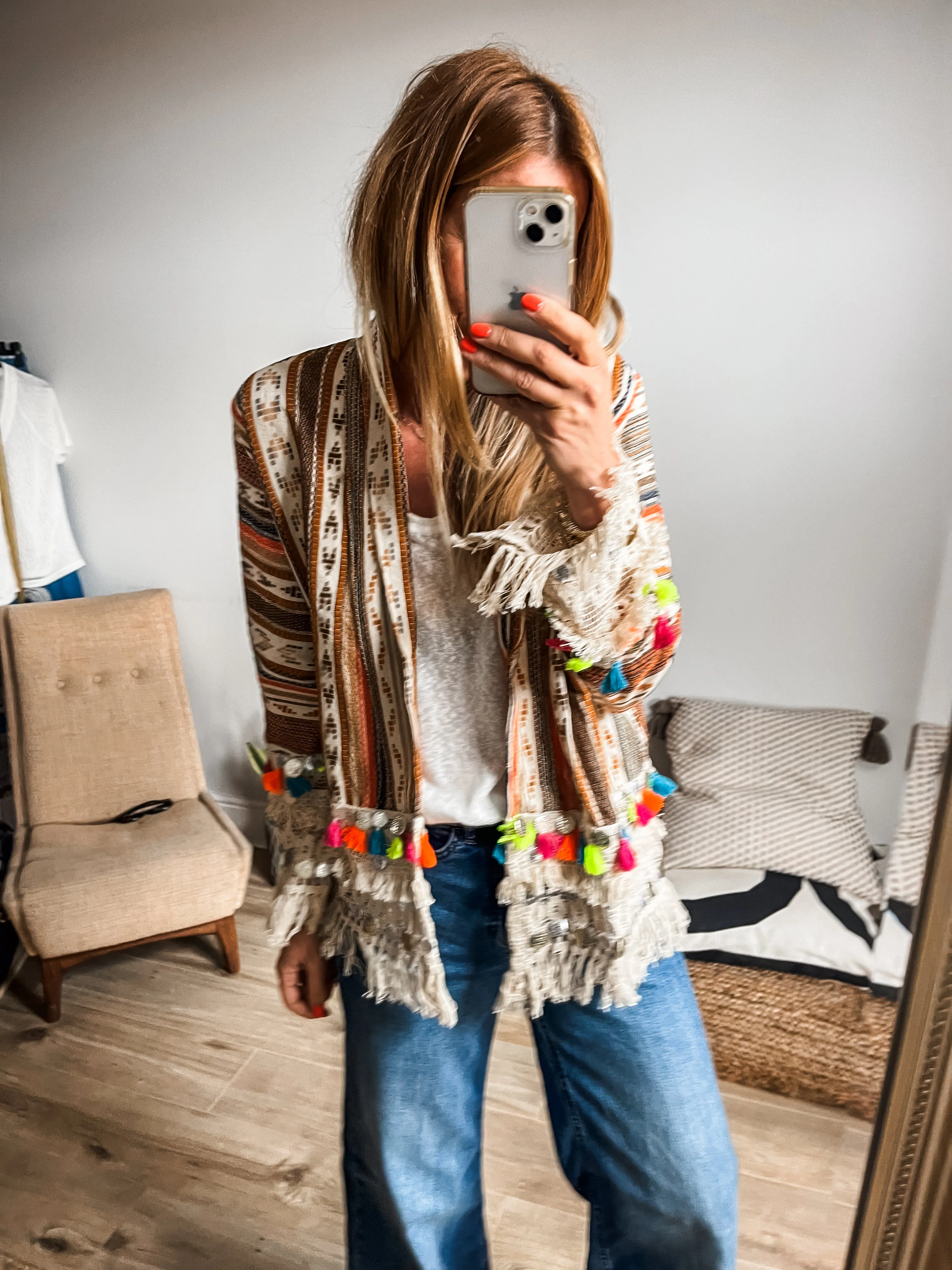 Embroidered Boho Jacket