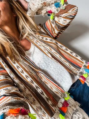 Embroidered Boho Jacket