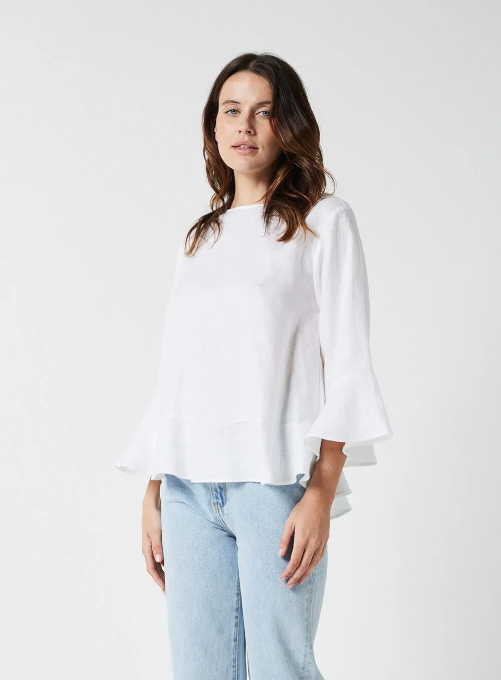 Evelyn Top-White