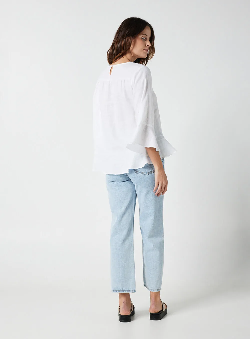 Evelyn Top-White