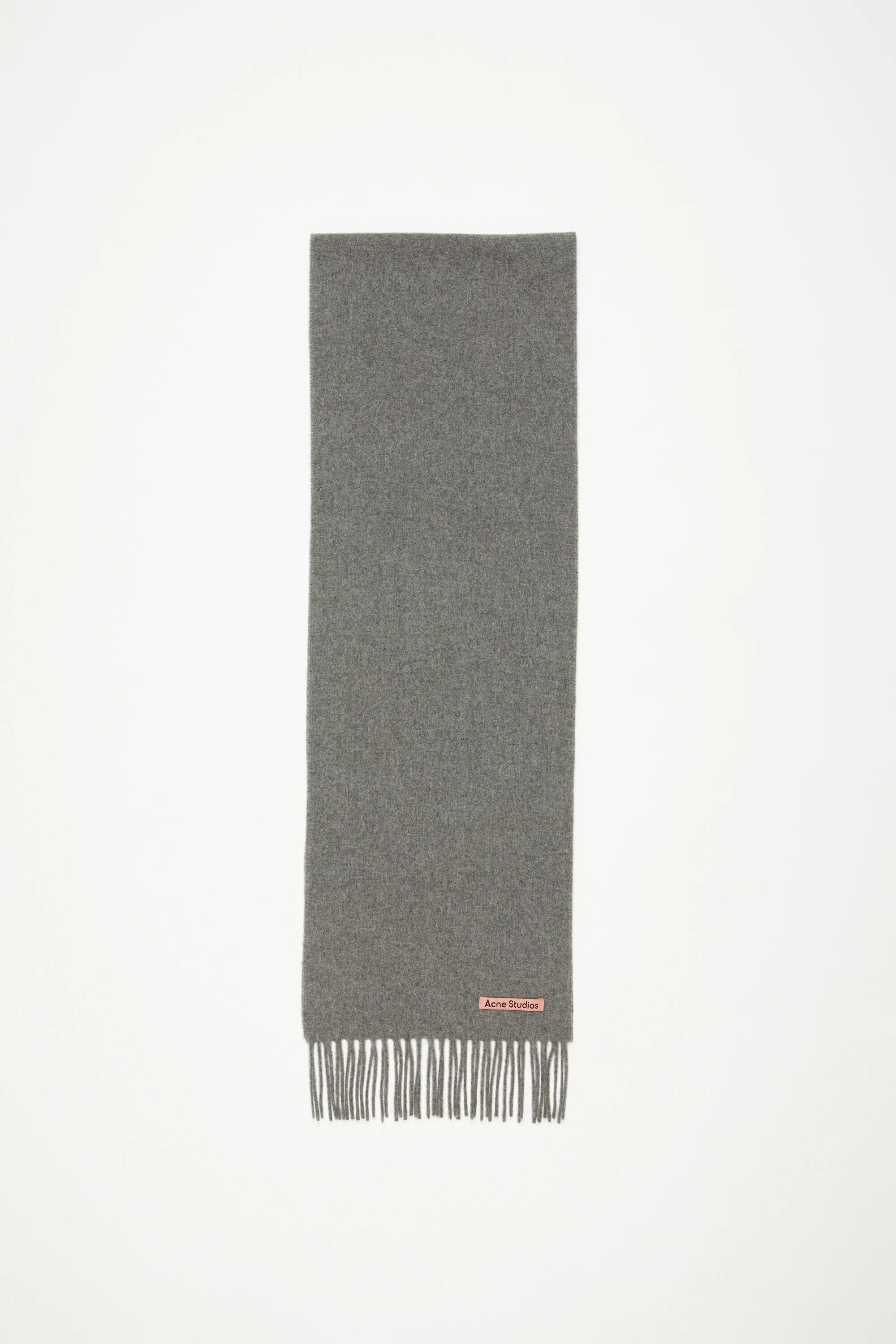 Fringe wool scarf - skinny