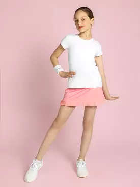 Girls Classic Short Sleeve Crew Neck - White