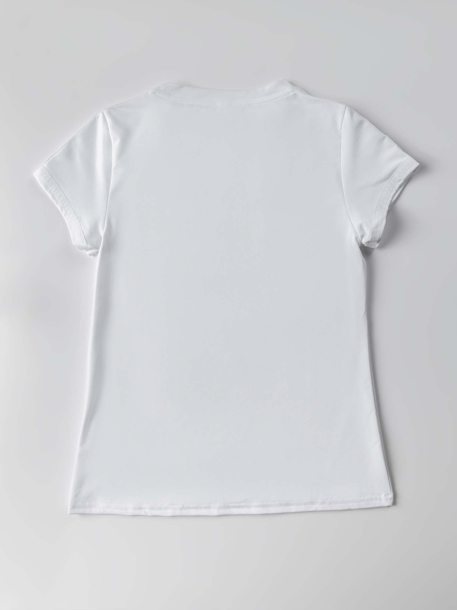 Girls Classic Short Sleeve Crew Neck - White