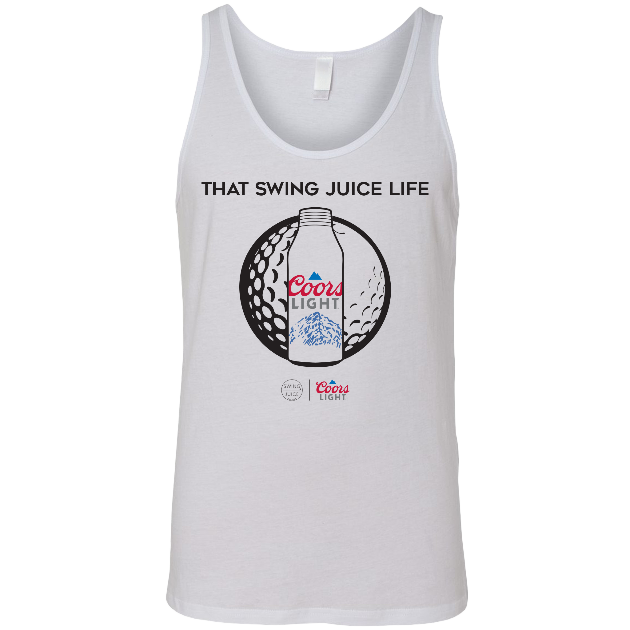 Golf Coors Light Unisex Tank Top White