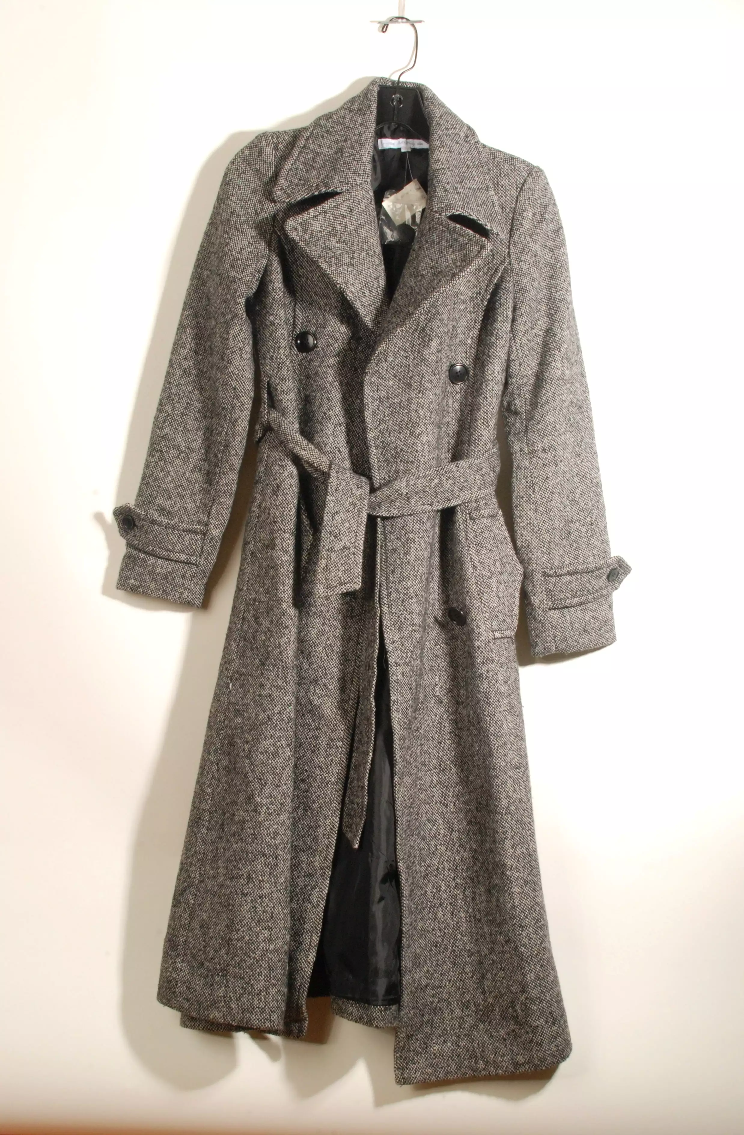 Grey Tweed Double Breasted Coat ° X-Small ° 2011