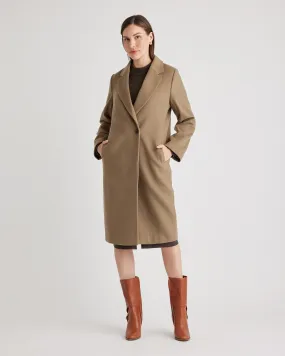 Italian Wool Classic Single-Breasted Coat