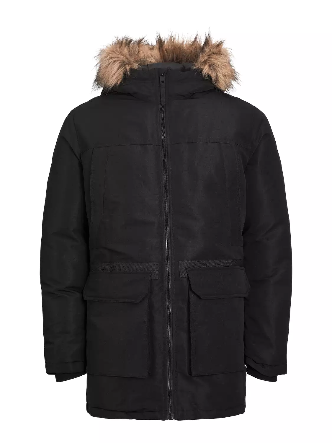 Jack & Jones Mens 'JJEWING' Hooded Parka Jacket