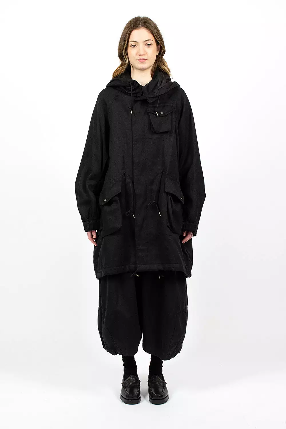 Jane Fishtail Parka Black