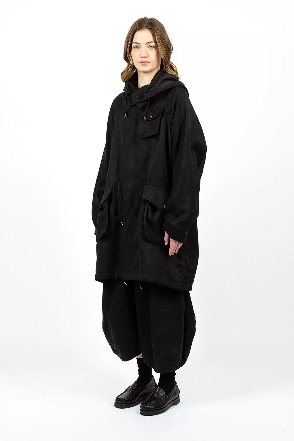 Jane Fishtail Parka Black