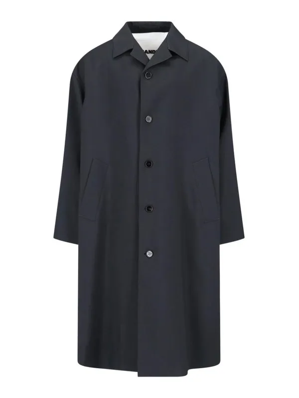 Jil Sander Single-breasted wool coat