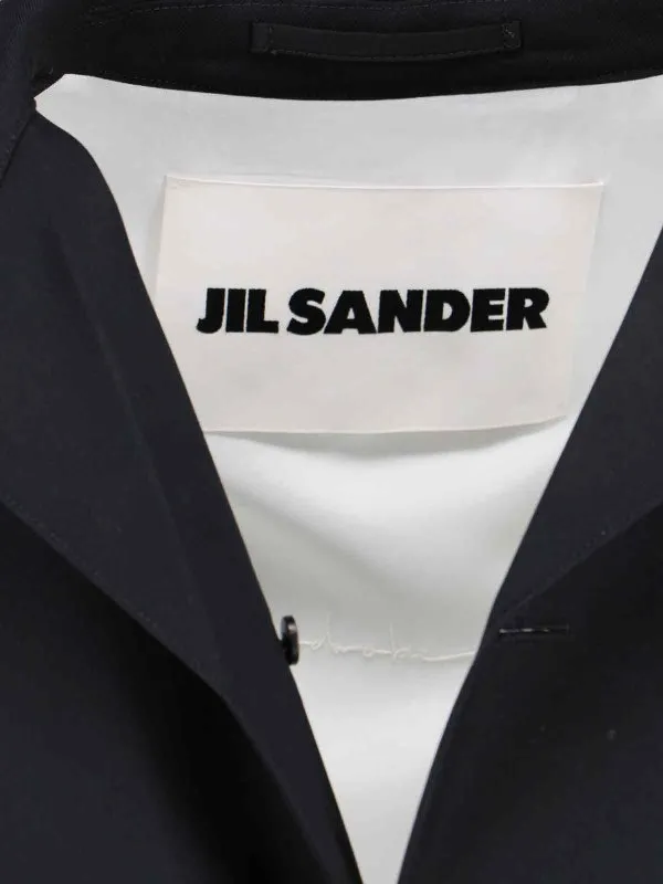 Jil Sander Single-breasted wool coat