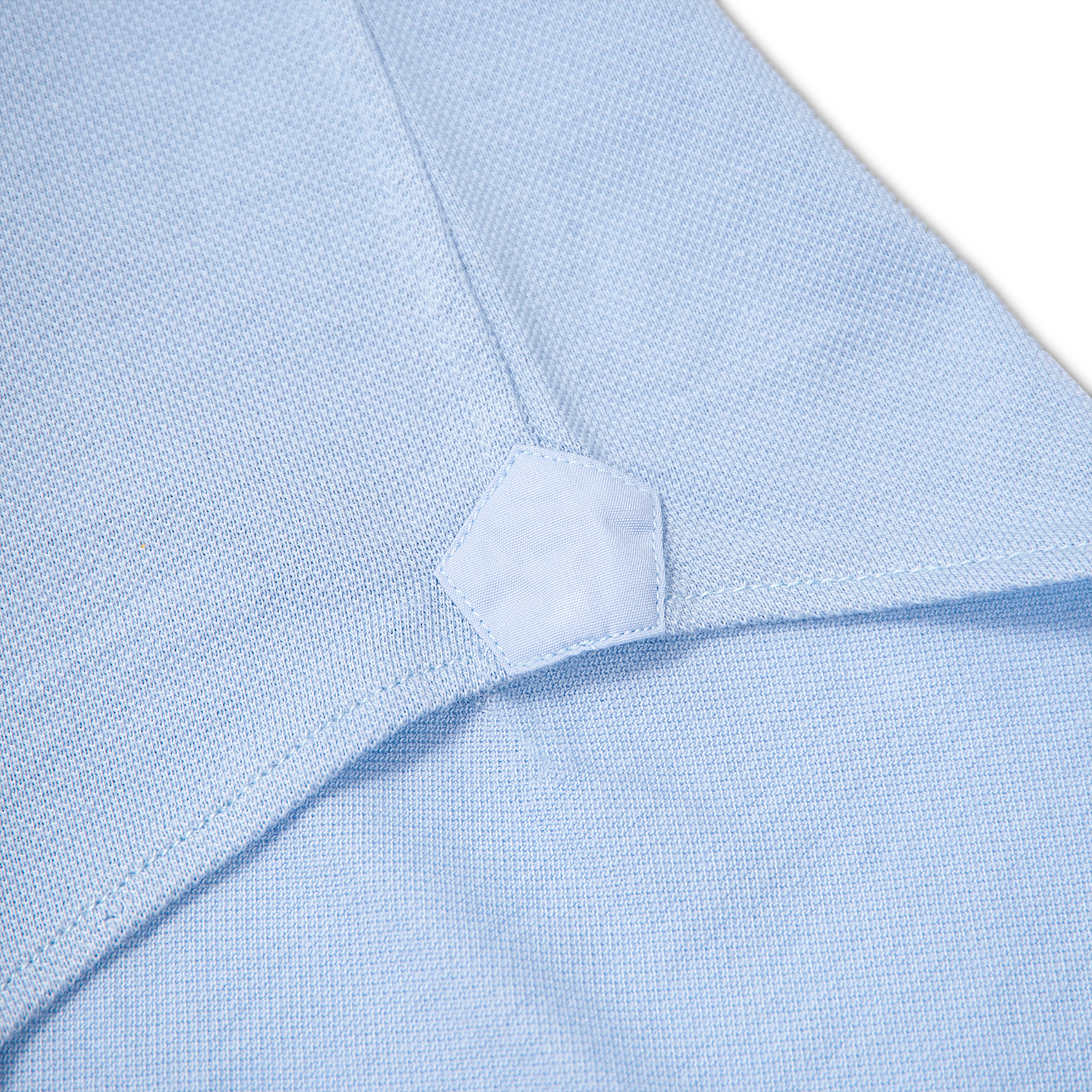 Jonas shirt in 100% yarn-dyed piquet cotton (air blue)