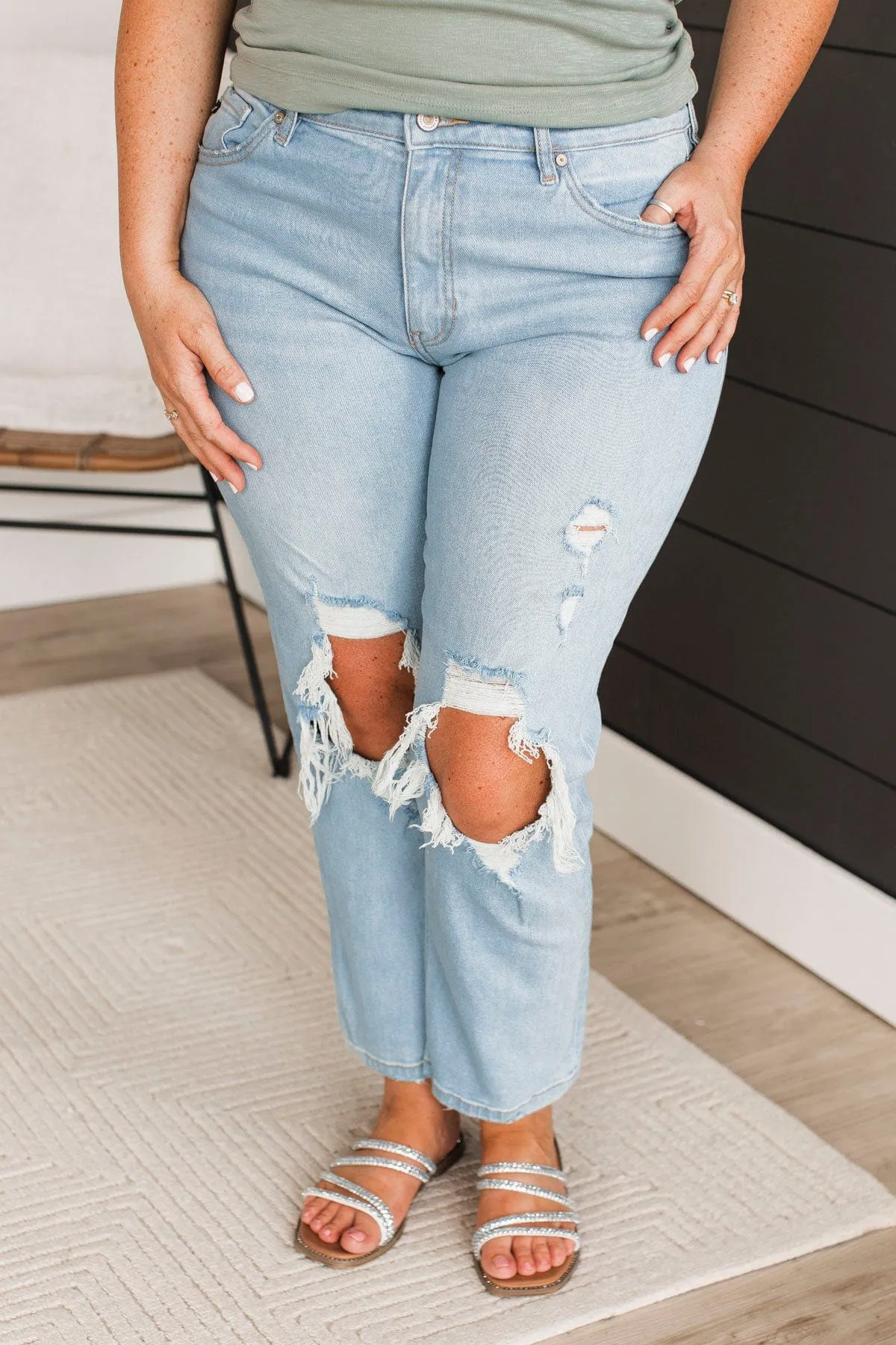 KanCan Slim Straight Jeans- Odette Wash