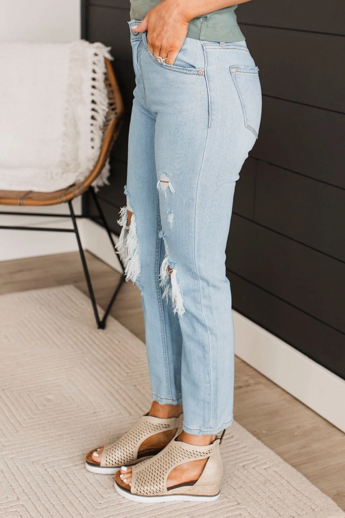 KanCan Slim Straight Jeans- Odette Wash