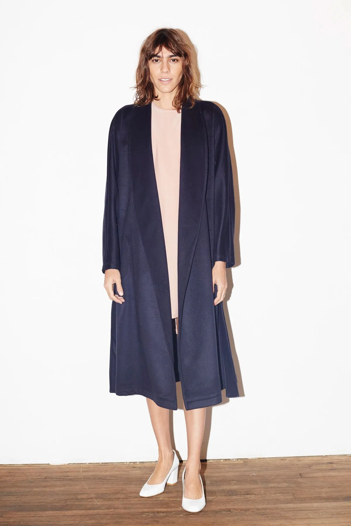 Kimono-Robe Coat - Midnight Blue 