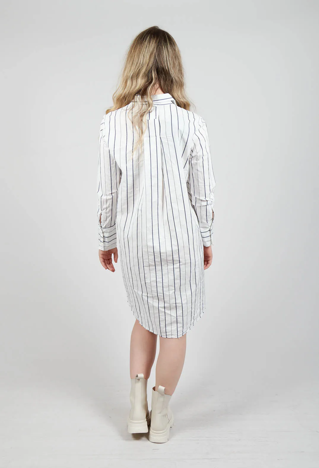 Longline Shirt in Abisso Stripe