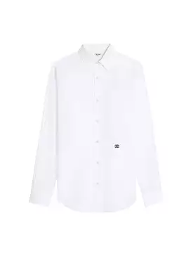 LOOSE SHIRT IN COTTON POPLIN WHITE