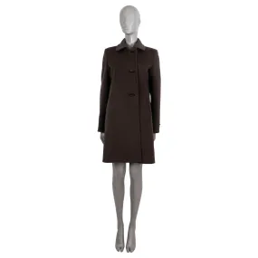 Loro Piana Single Breasted Coat Chocolate