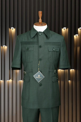 Marco Lorenzo Short Sleeve Safari Suit