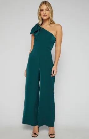 One Shoulder Bow Feature Jumpsuit (SJP593A)