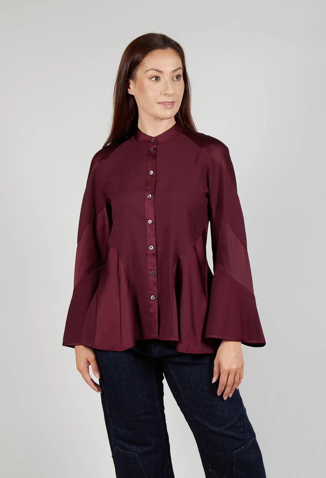 Patiently Shirt in Burgundy