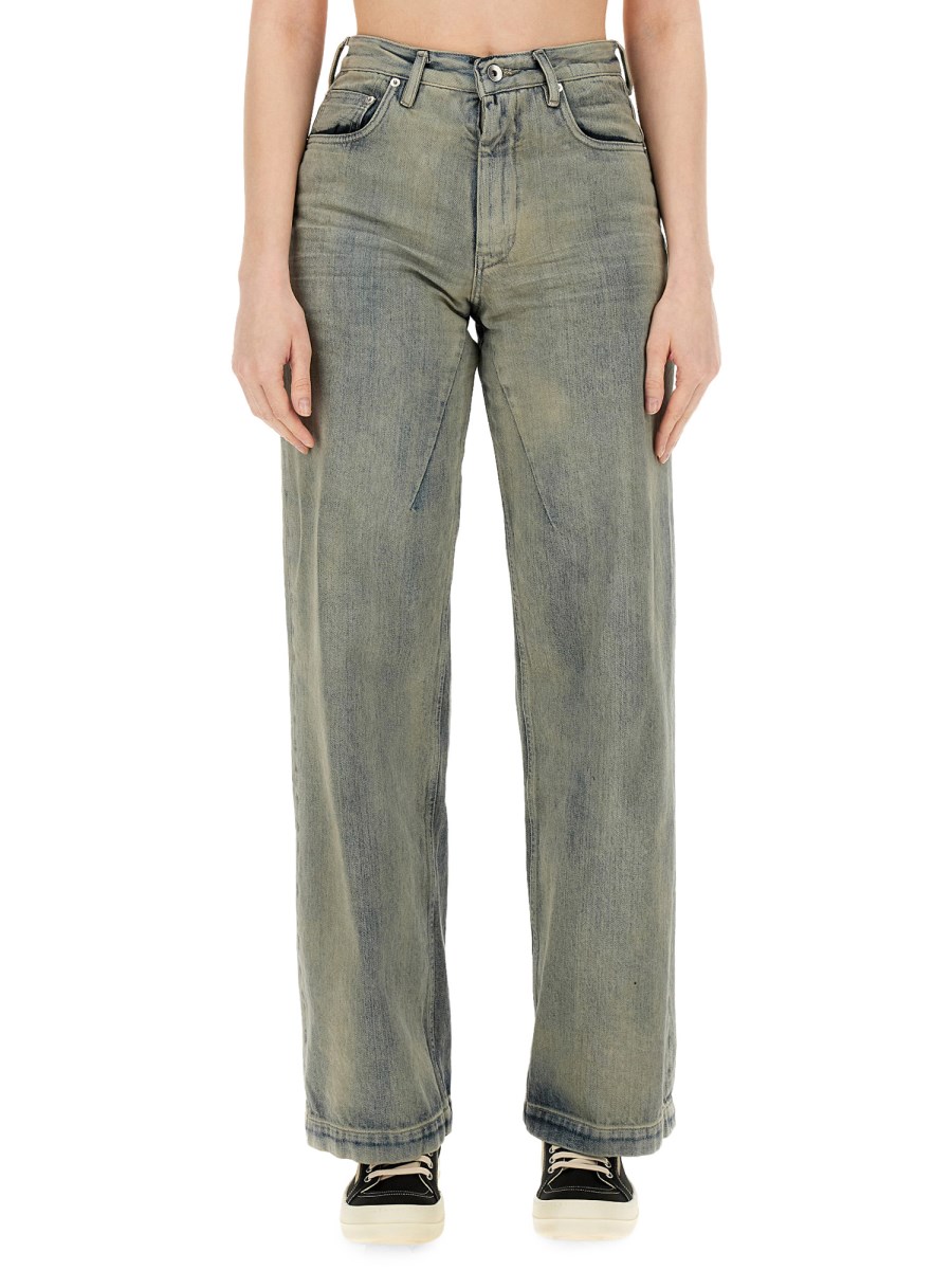 RICK OWENS DRKSHDW    STRAIGHT LEG JEANS