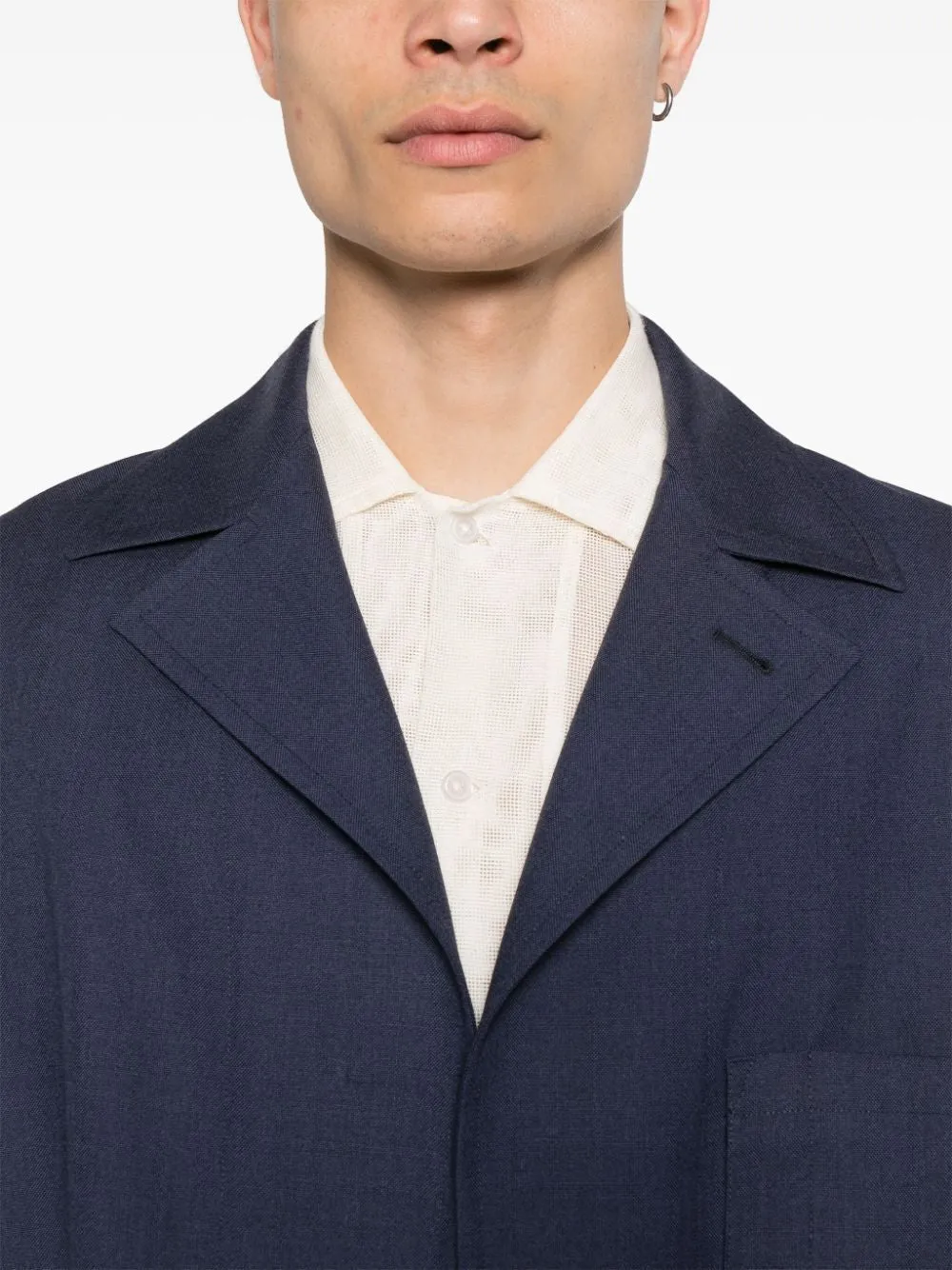 SINGLE-BREASTED VIRGIN WOOL JACKET