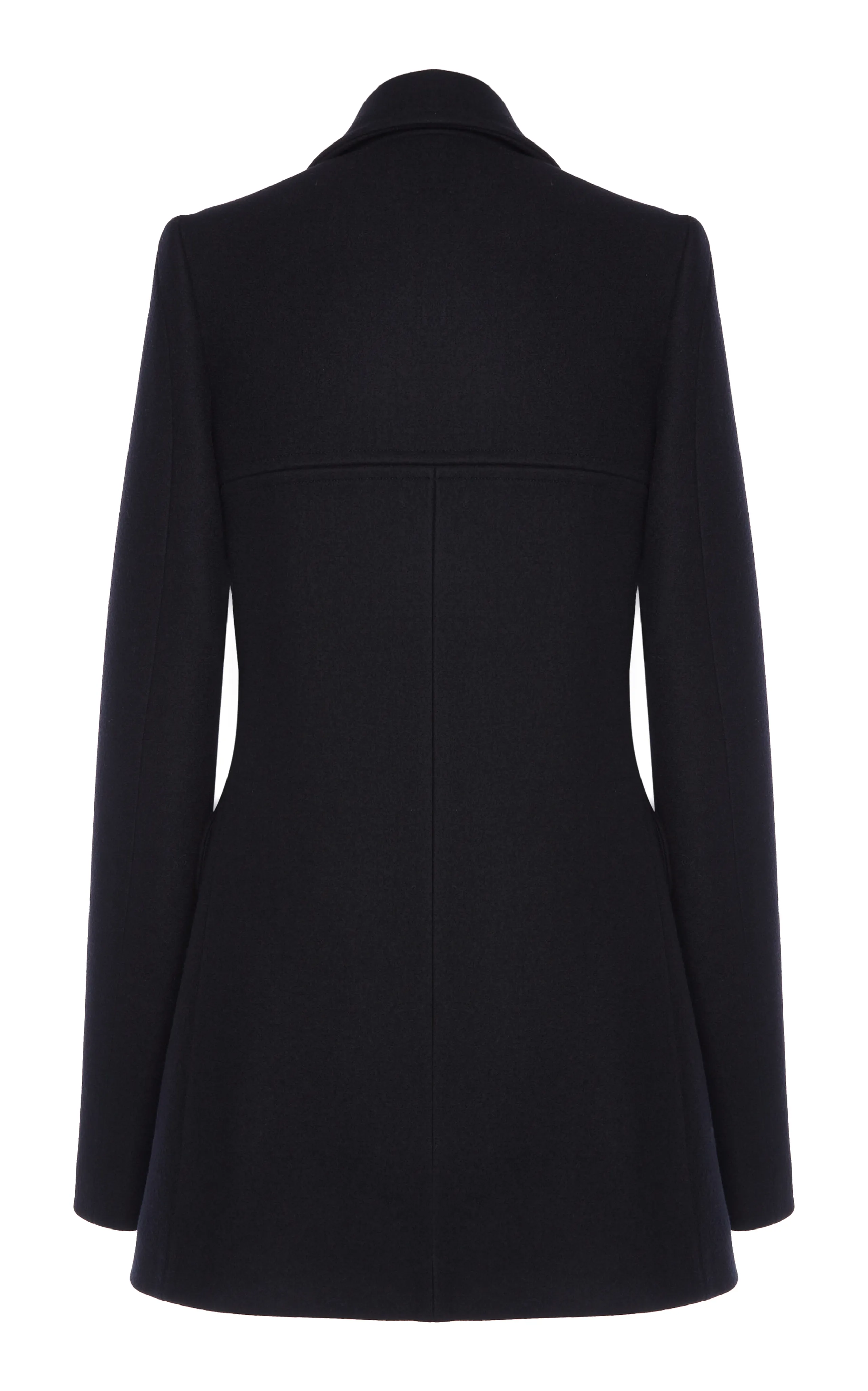 Stella McCartney Short Wool Double-Breasted Coat