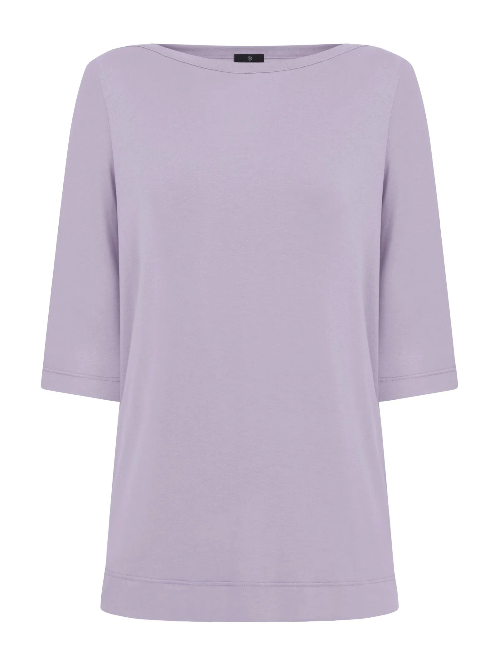 T-Shirt con manica 3/4 in misto viscosa - Orchid Petal