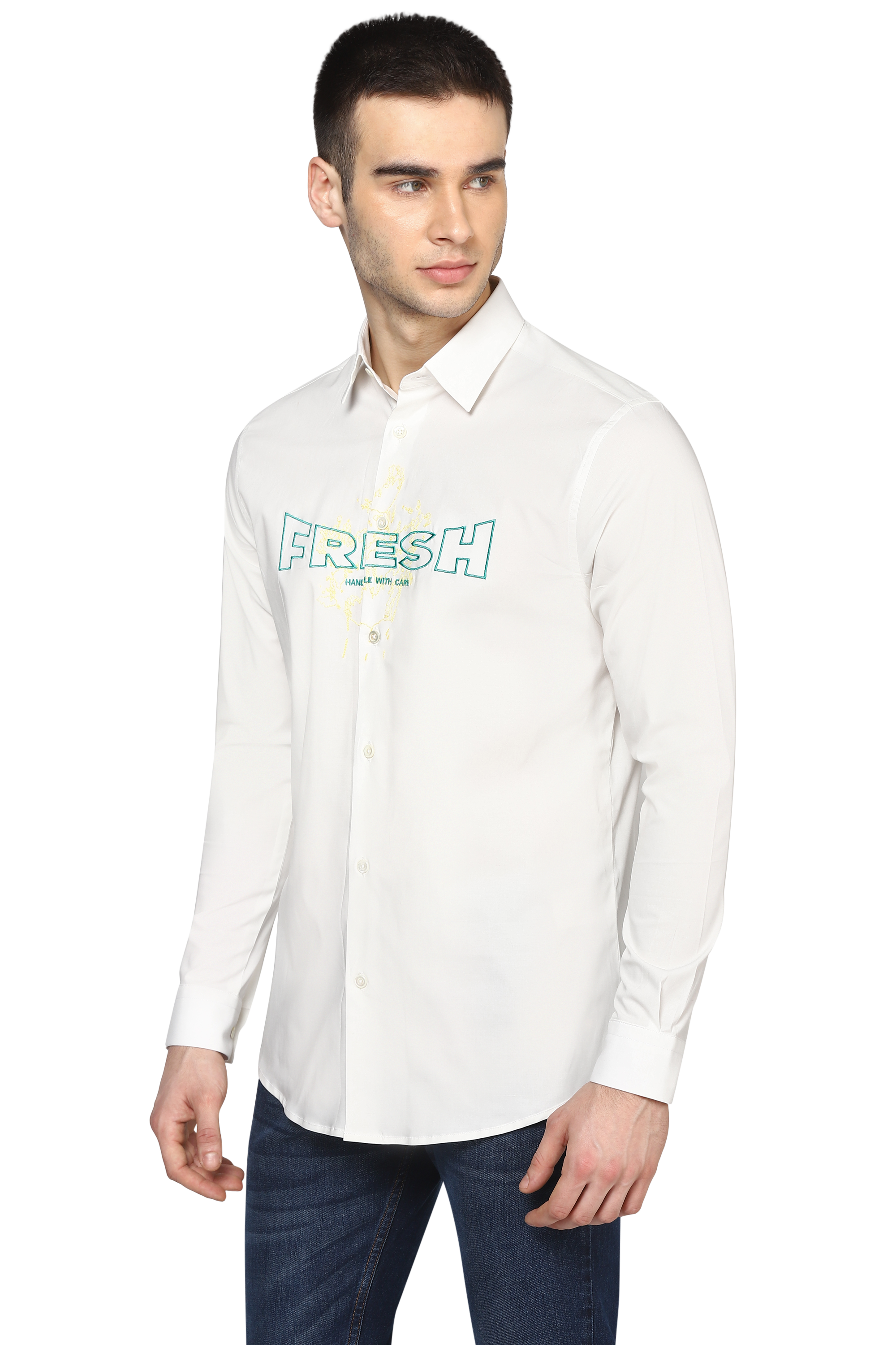 The Cinematic Fresh Shirt in Ivory White