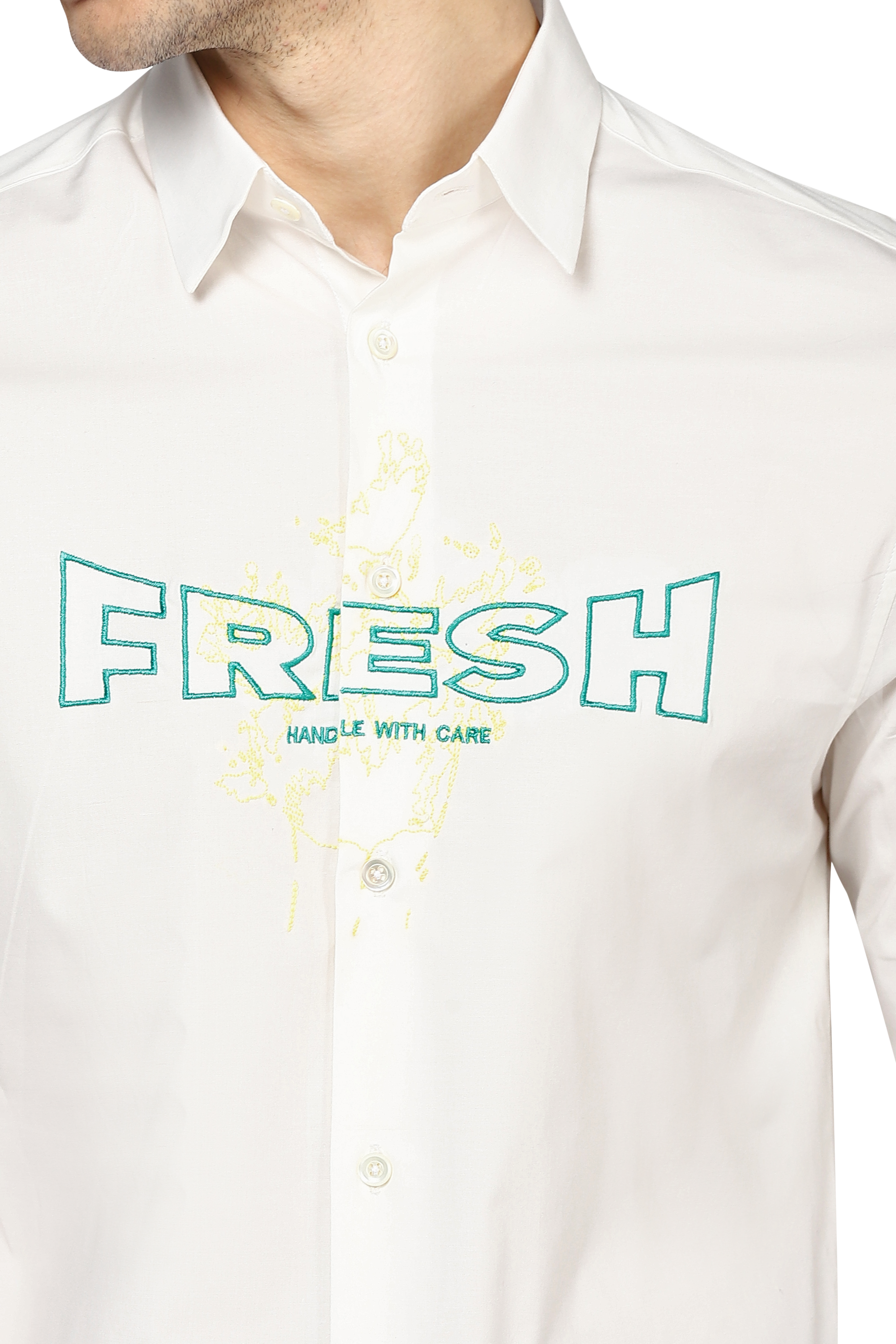 The Cinematic Fresh Shirt in Ivory White