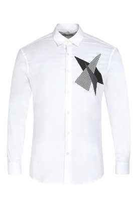 The Fragmented Shirt in White