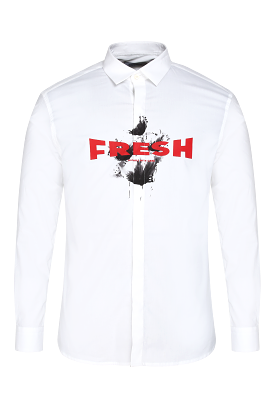 The Printed Cinematic Fresh Shirt in White